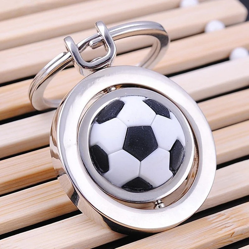 

Soccer Keychain 3D Sports Rotating Ball Pendant Keyrings Creative Car Decoration Pendant Keyring Fashion Football Key Chains