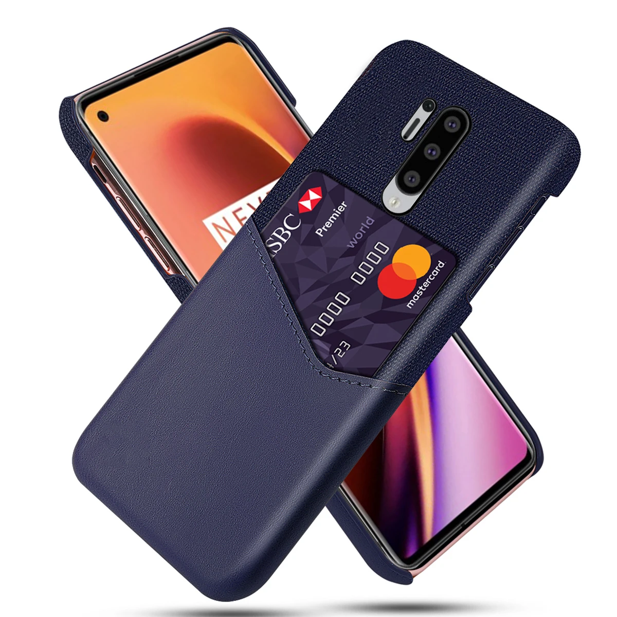 Чехол для Oneplus 7 8 Pro из мягкой искусственной кожи с защитой от царапин и слотом