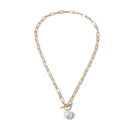 trendy pearl ot buckle necklace alloy necklace choker necklace for women accessories fashion jewellery