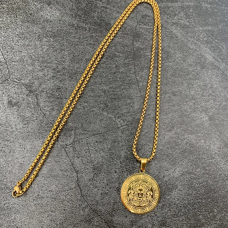 Кулон Медуза дутрие греческой мифологии подарочное ожерелье ювелирное изделие