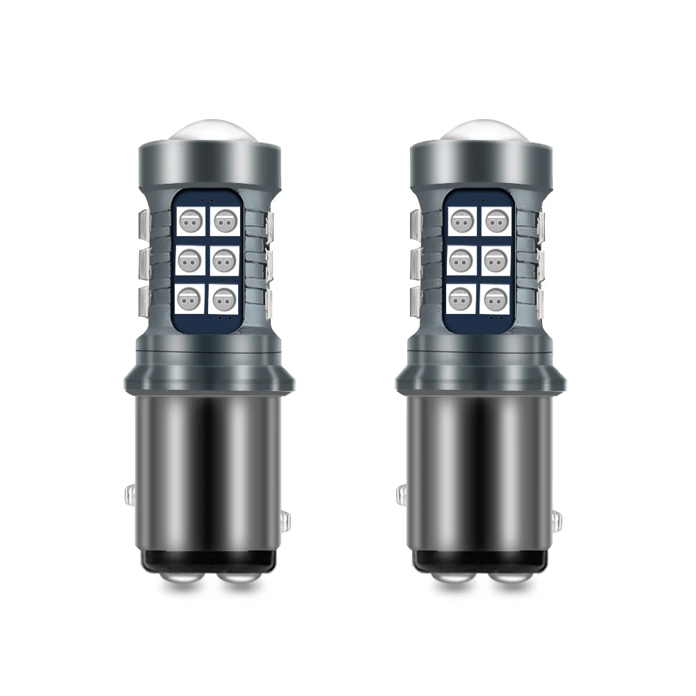 2 шт. P21W Canbus 1156 BA15S 7440 W21W 7443 WY21W T15 W16W светодиодный автомобиль лампа 27 Светодиодный 3030SMD Обратный DRL сигнал поворота Стоп-сигнал Белый