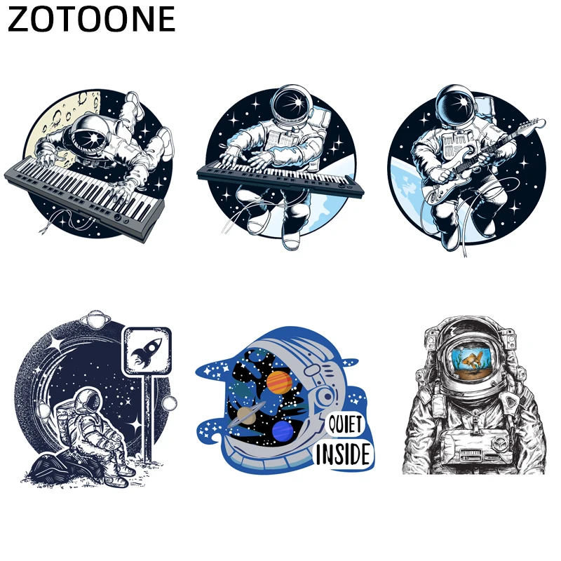 ZOTOONE космические тепловые нашивки для детской одежды футболки самодельные