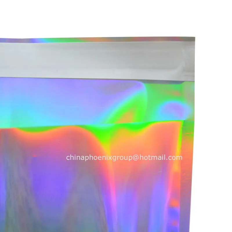 Клейкий мешочек с голограммой из алюминиевой фольги 100 шт. курьерские пакеты для