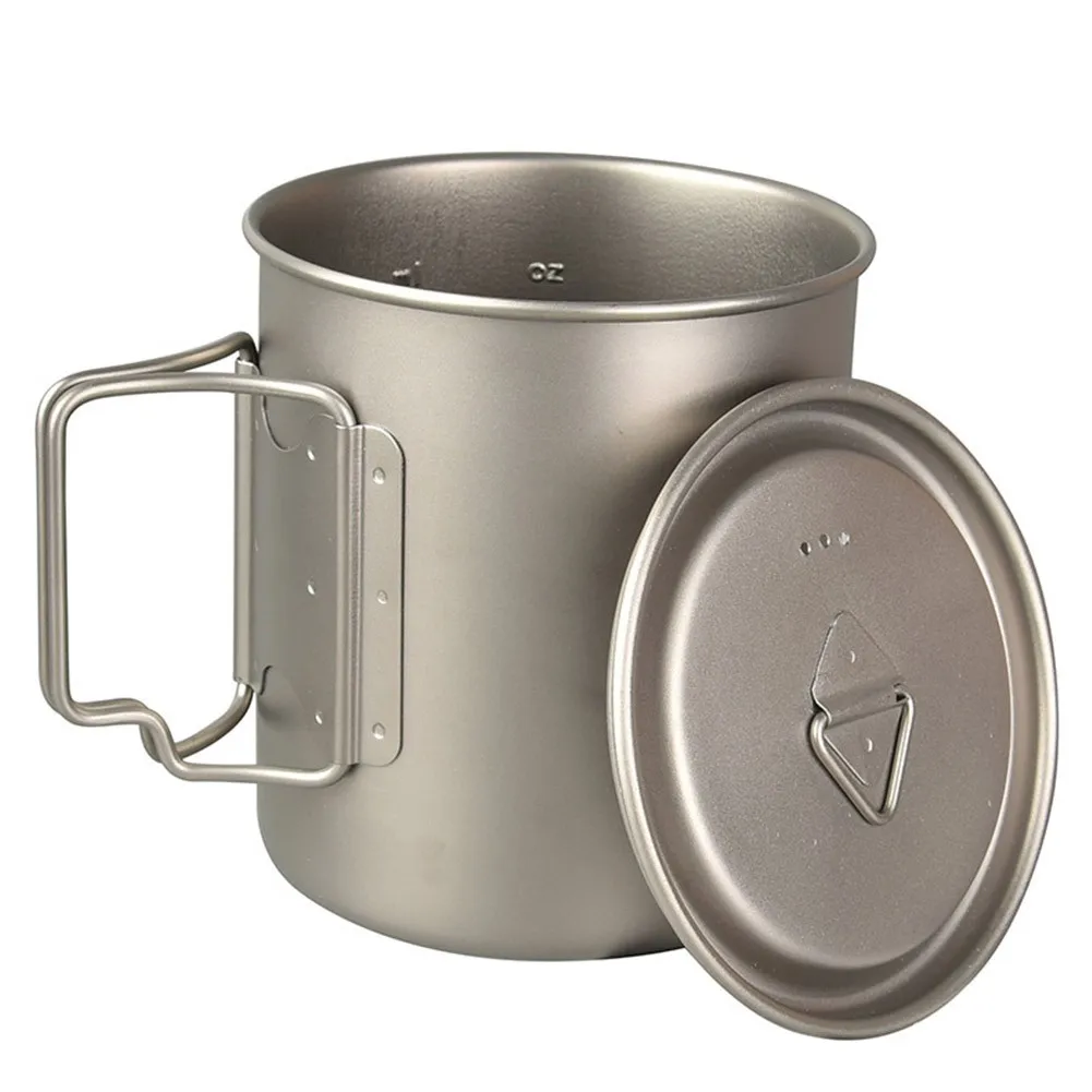 

Camping Mug Titanium Cup Tourist Tableware Picnic Utensil Outdoor Cookware 750ml Mug Hiking Cookware Tableware Picnic Utensils