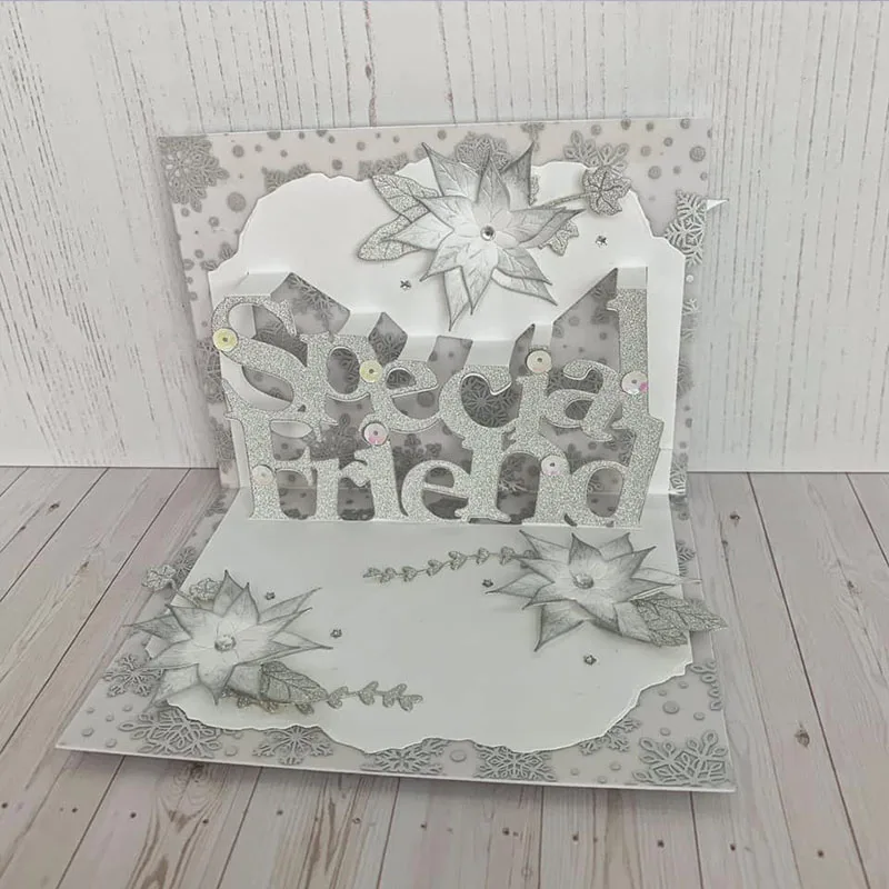 Специальный друг всплывающие слова буквы предложение рамка металлические