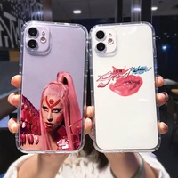 lady gaga chromatica phone case for iphone 7 8 plus 12 11 pro max xr 13 x xs max case shockproof transparent clear phone cover