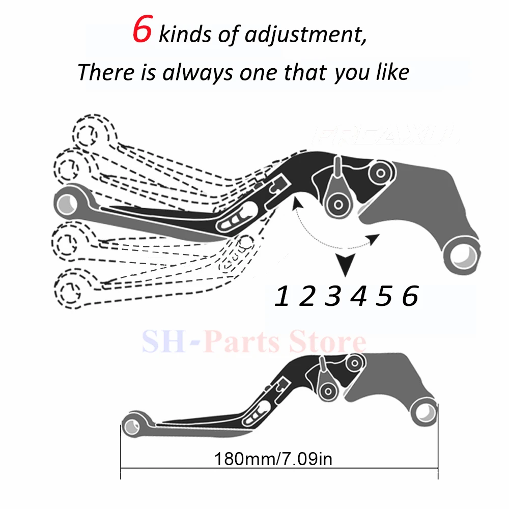 

For Honda CTX700 CTX700N DEAUVILLE 700 Magna 250 VF750C NC700S NC700X NSR250R Folding Extendable Adjustable Brake Clutch Levers