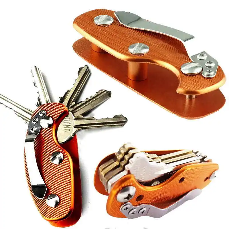 EDC outdoor kit gear keychain pocket clip holder folder smart bar gadget campr key multi tool clamp collector organizer | Спорт и