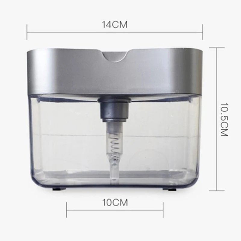 Диспенсер для мыла новая Губка Caddy креативный кухонный Ручной пресс 2-в-1 дозатор