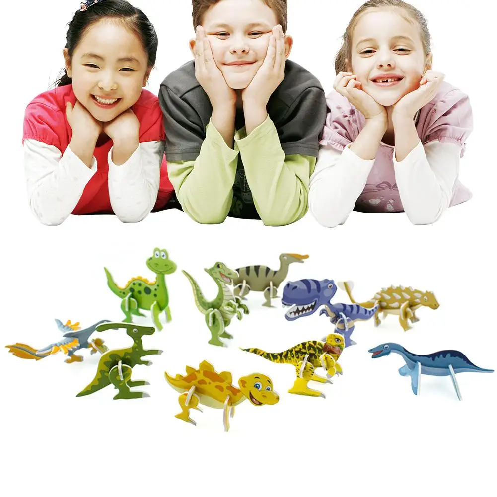 3D в форме животного трехмерная головоломка игрушка модель маленькой сборки