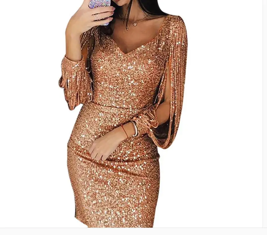 Женское платье с длинным рукавом весна осень 2021|Женские платья| |