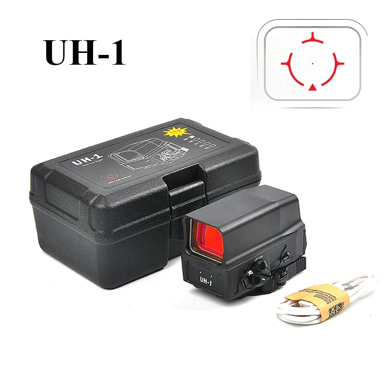 UH1 прицел с красной точкой прицельное USB зарядкой для 20 мм Крепления|Оптические