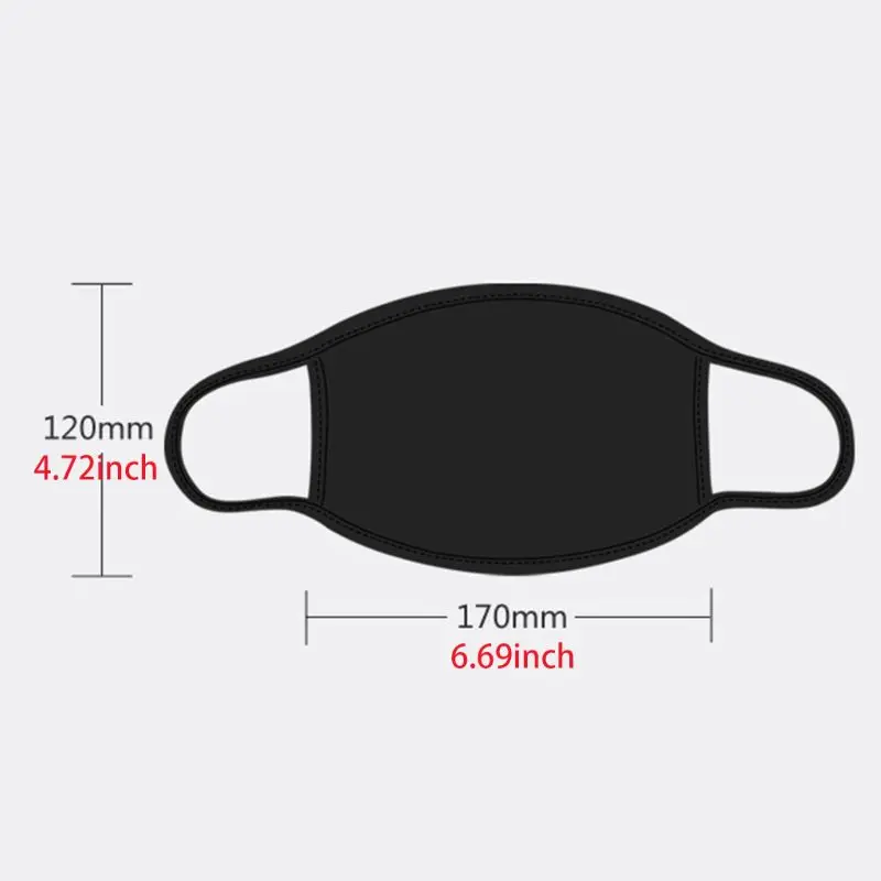 Unisex Cartoon Anime Cotton Mask Zipper Teeth Print Earloop Respirator E65F | Masks（None Medical）