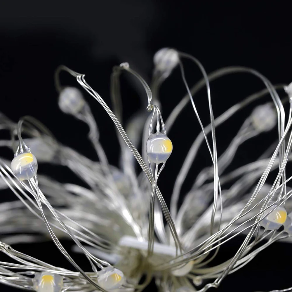 Светодиодная гирлянда с таймером 10 м серебристым проводом|Осветительные