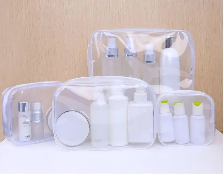 Женский водонепроницаемый прозрачный ПВХ косметичка на молнии Макияж сумка чехол для путешествий Красота Макияж Органайзер туалетный комплект для хранения