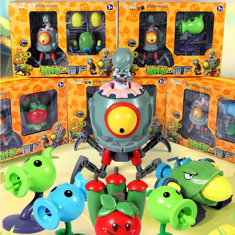 

Коллекция фигурок из ПВХ, игрушек, подсолнухов, настольная игра, фигурка зомби