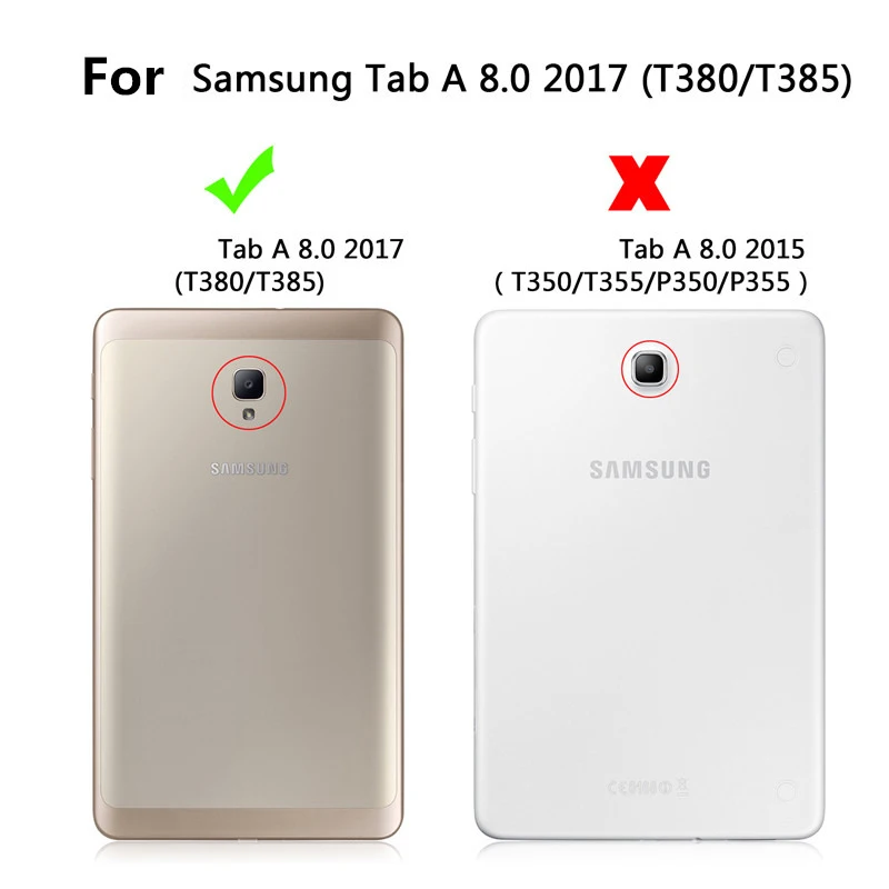Чехол-книжка для Samsung Galaxy Tab A 8 0 дюйма T385 2017 чехол-книжка с подставкой samsung A2 S Φ +