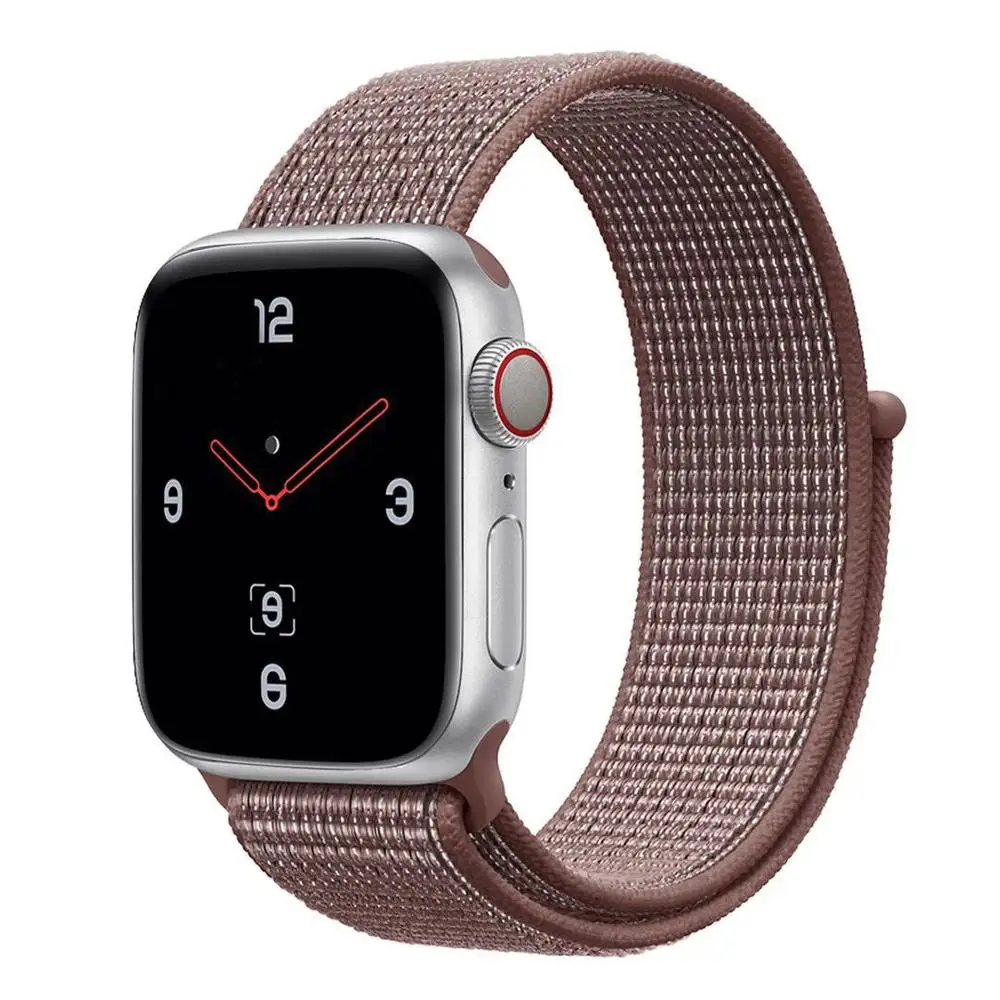 Ремешок для наручных часов Apple Watch 4 5/3/2/1 38 мм 42 мм 62 NewColors нейлон мягкий дышащий сменный ремешок петли для наручных часов iwatch серии 4 40 мм 44 мм - Цвет ремешка: 34YZS