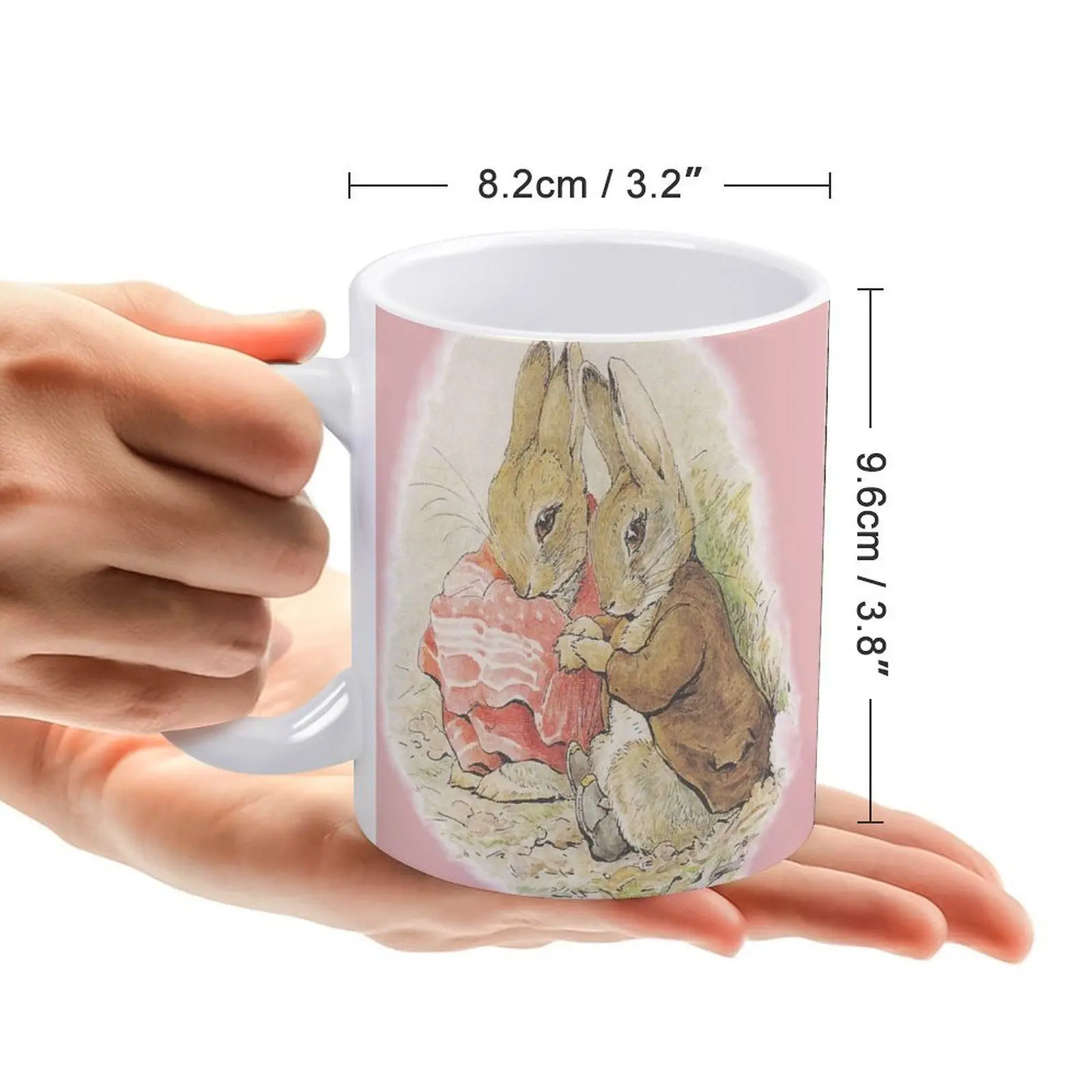Кружка Кролик для пары белая кружка Поттер кофейная 330 мл Керамические домашние