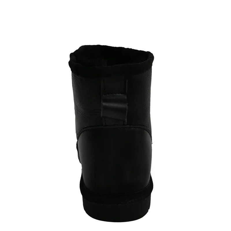 Брендовые женские сапоги из 100% натуральной овечьей кожи с шерстью зимние на