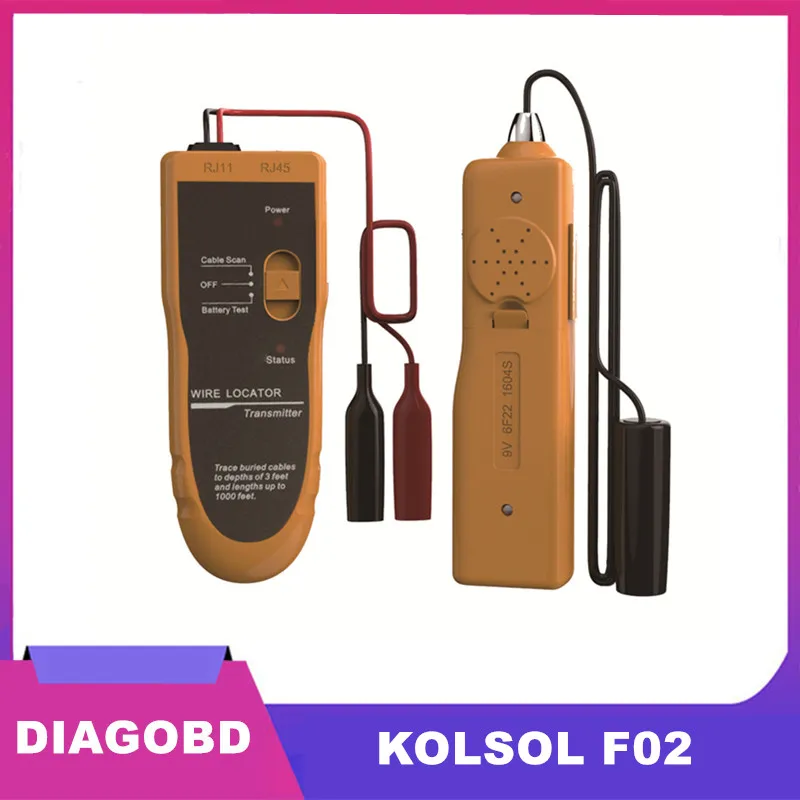 Подземный Кабель KOLSOL F02 локатор проводов трекер Lan с наушниками лучше чем NF816