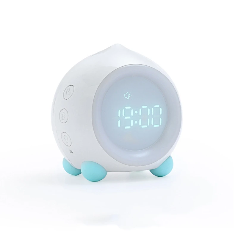 

Wake Up Light Kids Smart Alarm Clock Bluetooth Function 7 Colors Changing Bedroom Led Digital Display Table Clock