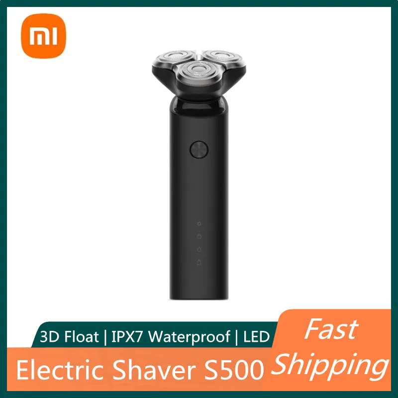 

Xiaomi Mijia Electric Shaver S500 Razor for Men Beard Hair Trimmer Rechargeable 3D Head Washable Dual Blade
