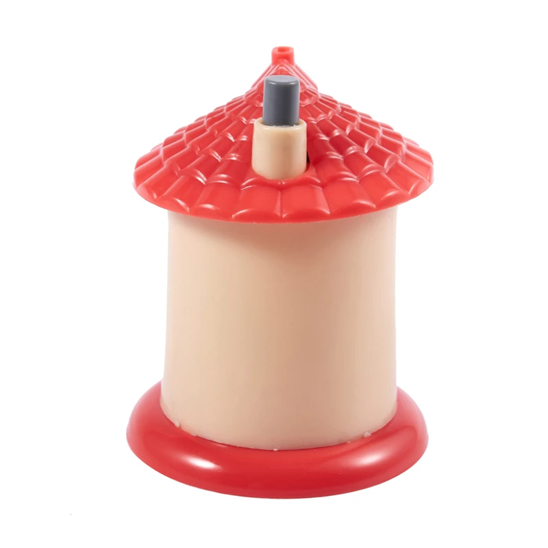 Фиолетовый цветочный принт ярко синий дом в форме Фотообои|Подставки для