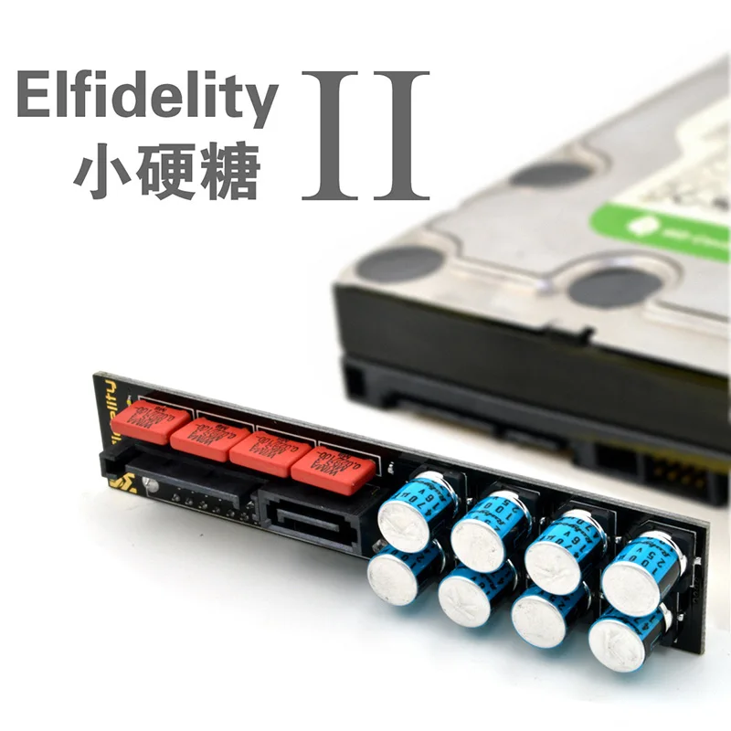 Elconn-filtro de Ruído de pc Sata Disco Rígido com Filtro de Energia Sata para Purificação e Isolamento de Energia Cabos de computador e conectores