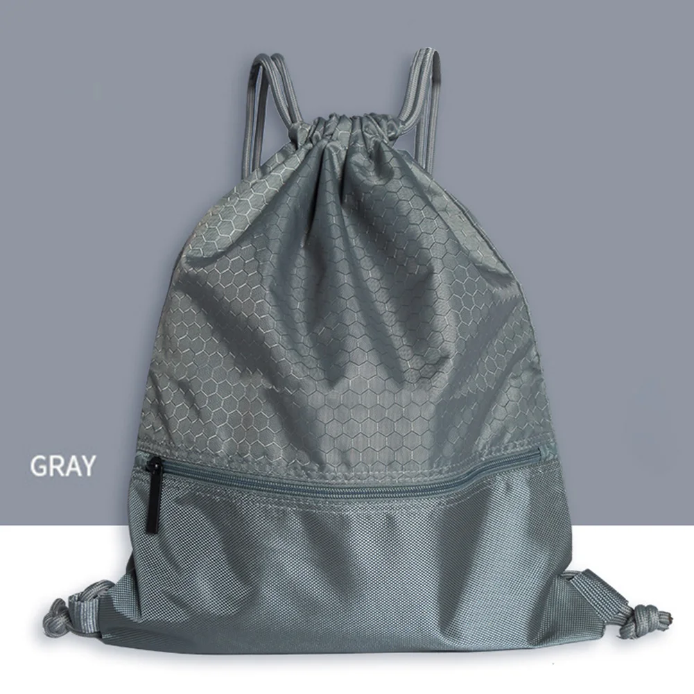 

50*42cm Wear-resistant Drawstring Beam Bag Folding Swimming Backpack Waterproof Sport Home With Zipper Pocket Travel Storage