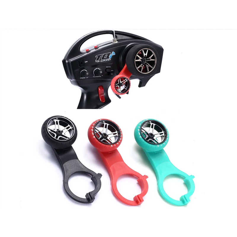 

DJC TQi Transmitter Extended Steering Lever Handwheel One-Handed for 1/10 New Bronco 2021 Rc Tracked Crawler Car Upgrade Parts