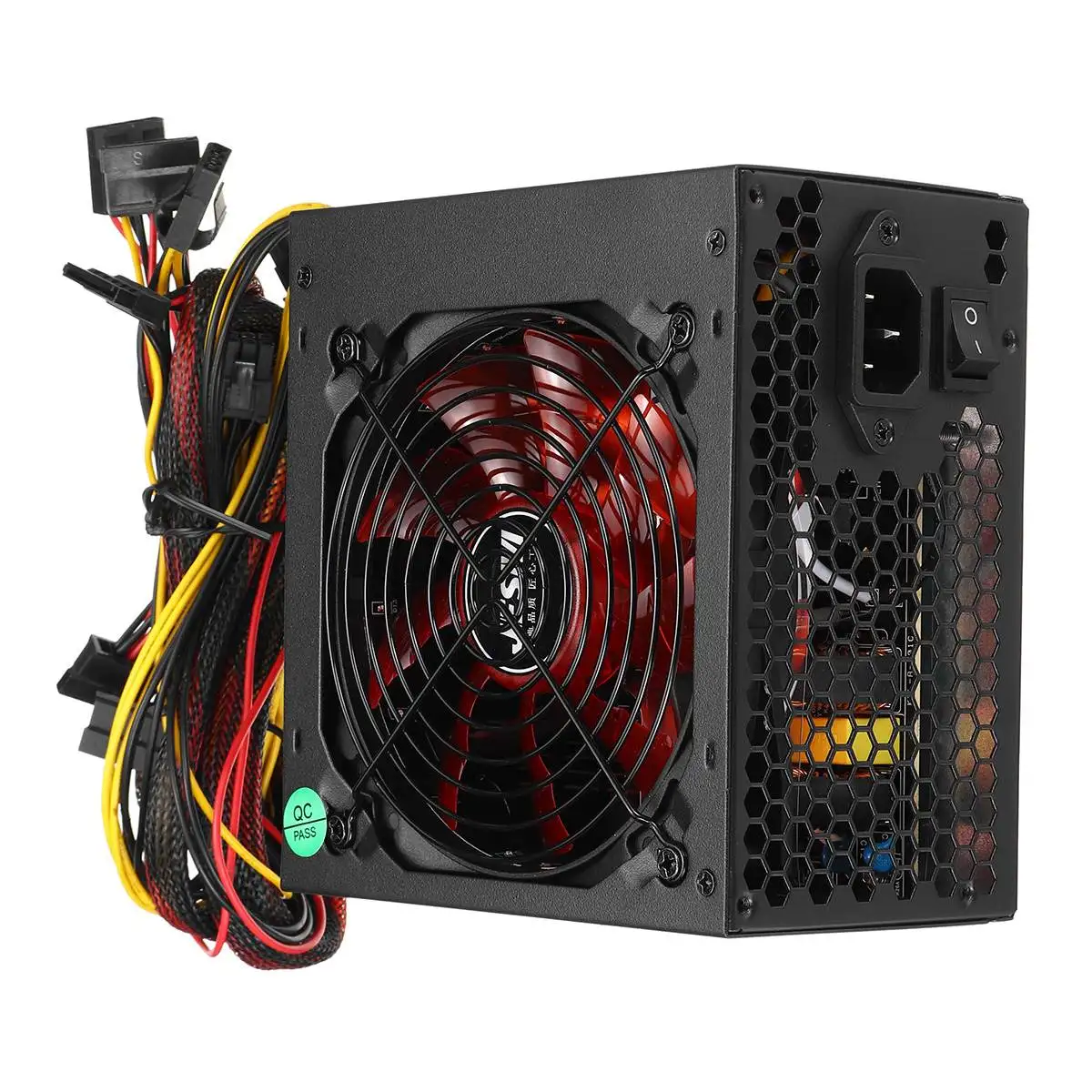

LEORY 1000 Вт источник питания активный PFC 12 В ATX 8PIN + 2x6PIN SATA PC источник питания с RGB шумоподавлением вентилятор для настольного компьютера