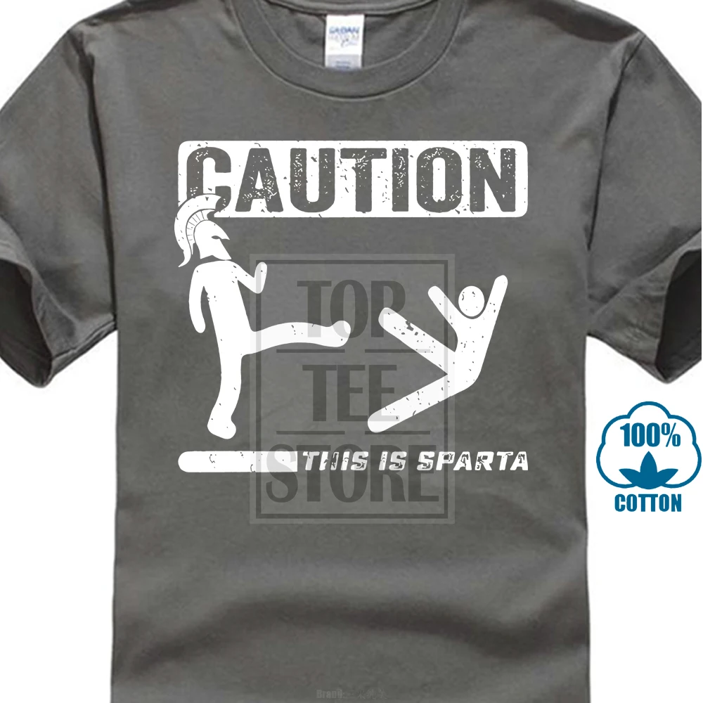 Charcoal Хлопковые футболки, брендовая одежда, забавная футболка This Is Sparta, греческая Спарта, спартанская юморная футболка, Мужская футболка, 014883 - Цвет: Charcoal