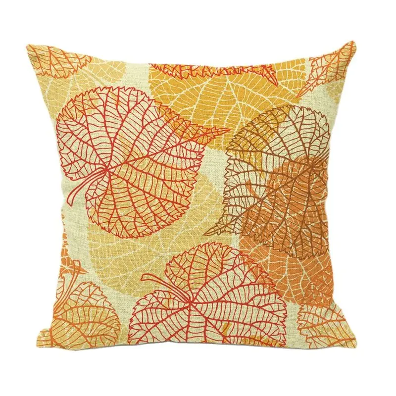 Разноцветный бульдог брендовая Осенняя желтая зеленая Подушка с принтами