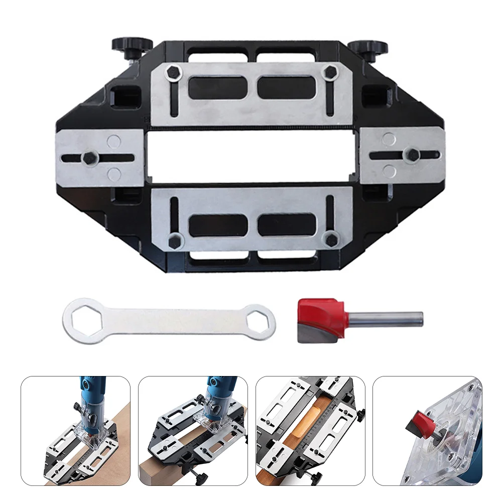 

1 Set Woodworking Wooden Door Hinge Hole Opener Lock Fixed Drilling Tools