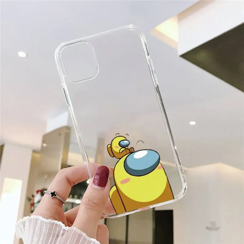 

Among Us Phone Case Transparent soft For iphone 5 5s 5c se 6 6s 7 8 11 12 plus mini x xs xr pro max
