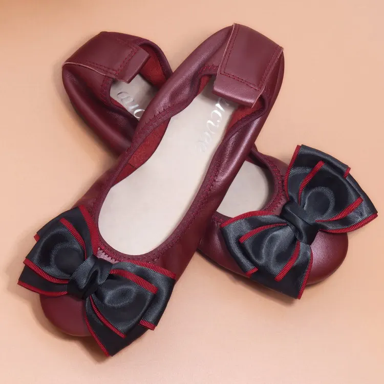 Туфли женские из натуральной кожи на низком каблуке с мягкой подошвой | Обувь