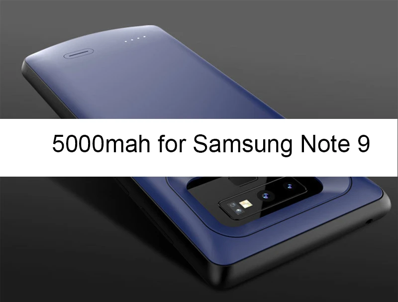 Blue for Note 9 SeenDa 5500mah Аккумулятор Чехол для samsung Note 8 S8 plus противоударный резервный зарядный чехол для samsung S8 S9 Plus Note 9 power Bank - Цвет: Blue for Note 9