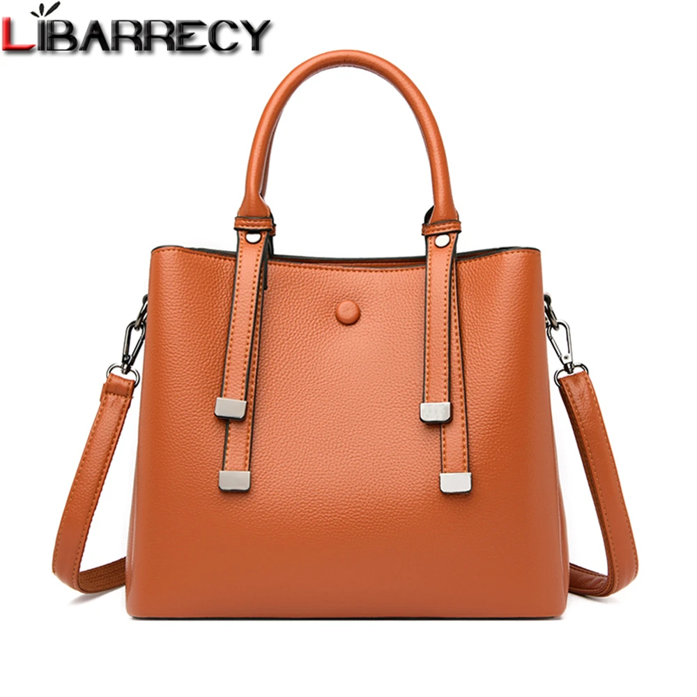 

Fashion Solid Color Designer High Quality Leather Women's Handbags 2021 New Multifunctional Design Ladies Shoulder Messenger Bag