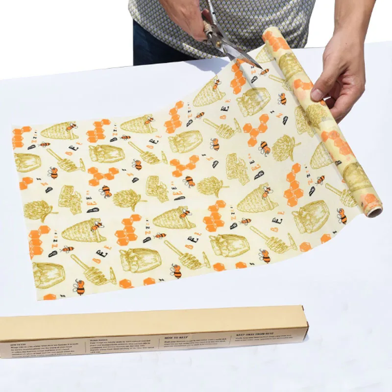 Модная многоразовая тканевая обертка для пчелиного воска 1 комплект пищевой