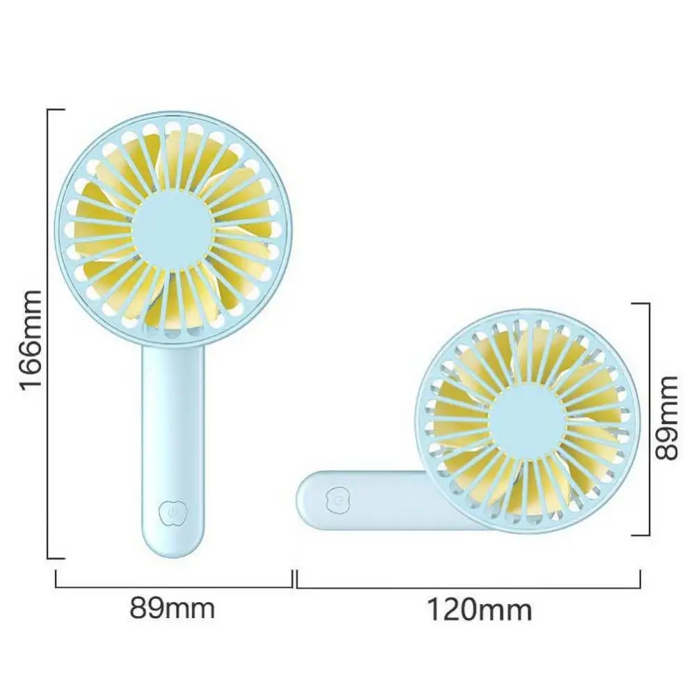

H2 portable folding fan student office portable handheld desktop usb mini electric fan