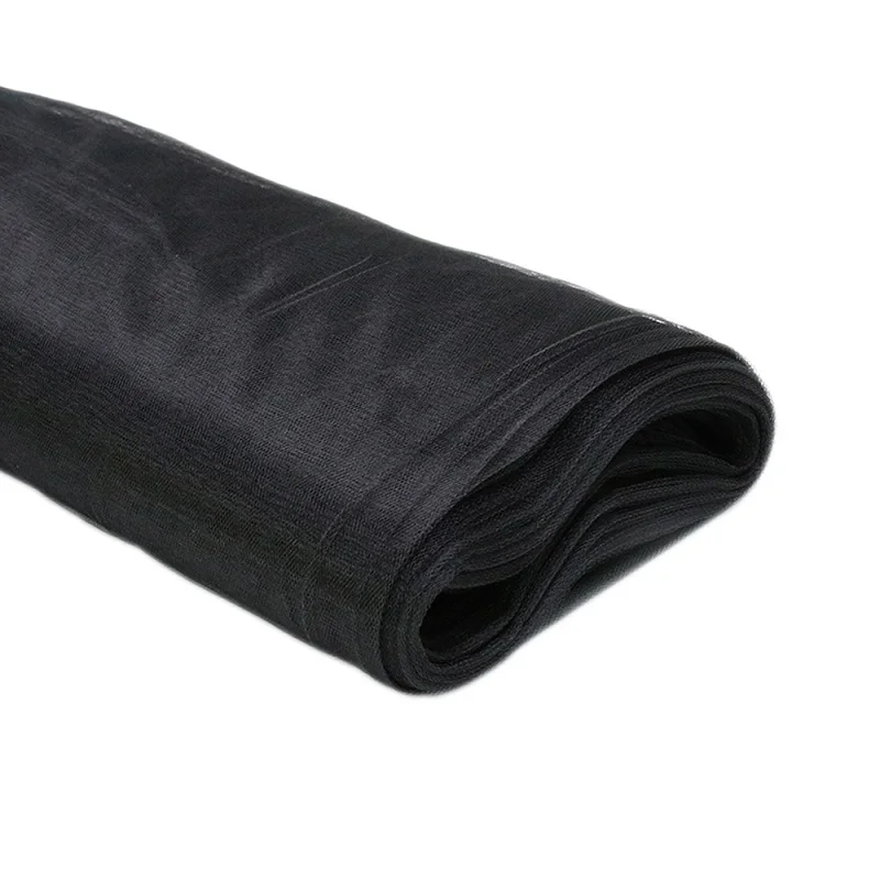 black Белый 5" x120 футов(40 ярдов) тюль болт свадебное украшение болт Pew ремесло пользу ткань свадебные пользу вечерние банкет подарок декор - Цвет: black