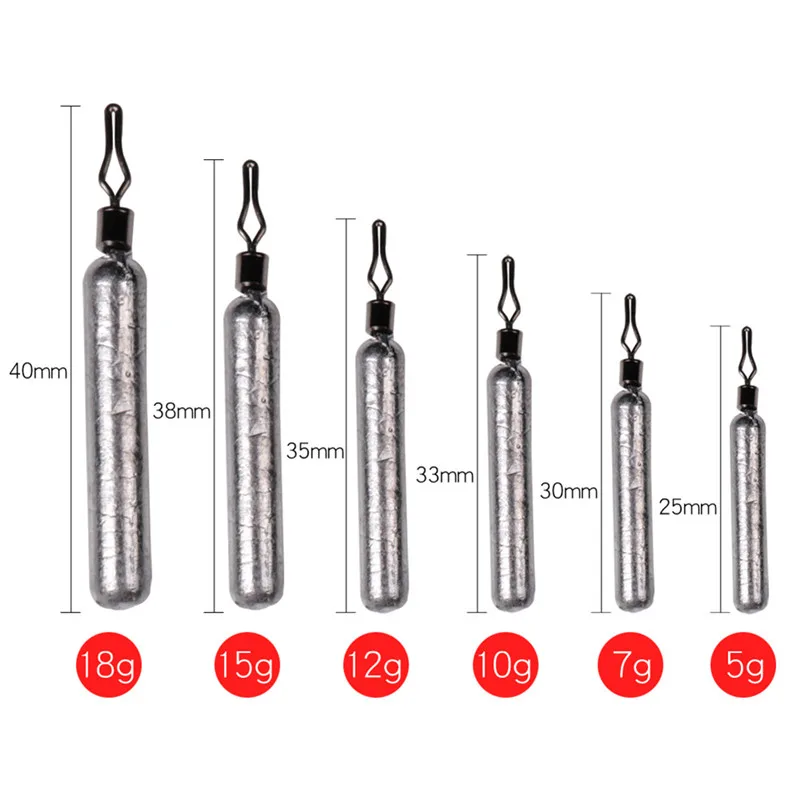 Лучше всего! 5 шт. рыболовный грузик из свинца набор инструментов Судак Рыбалка