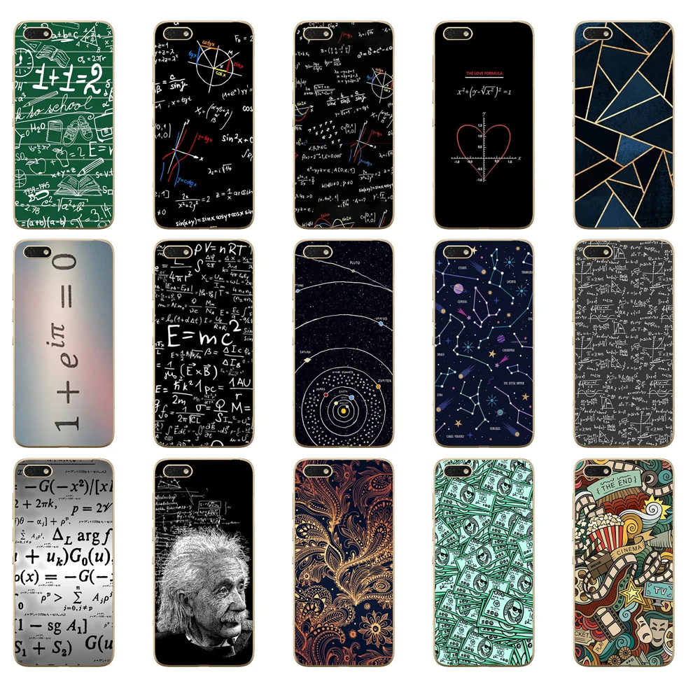 150 математических формул физической Формула Мягкий силиконовый чехол для Huawei honor