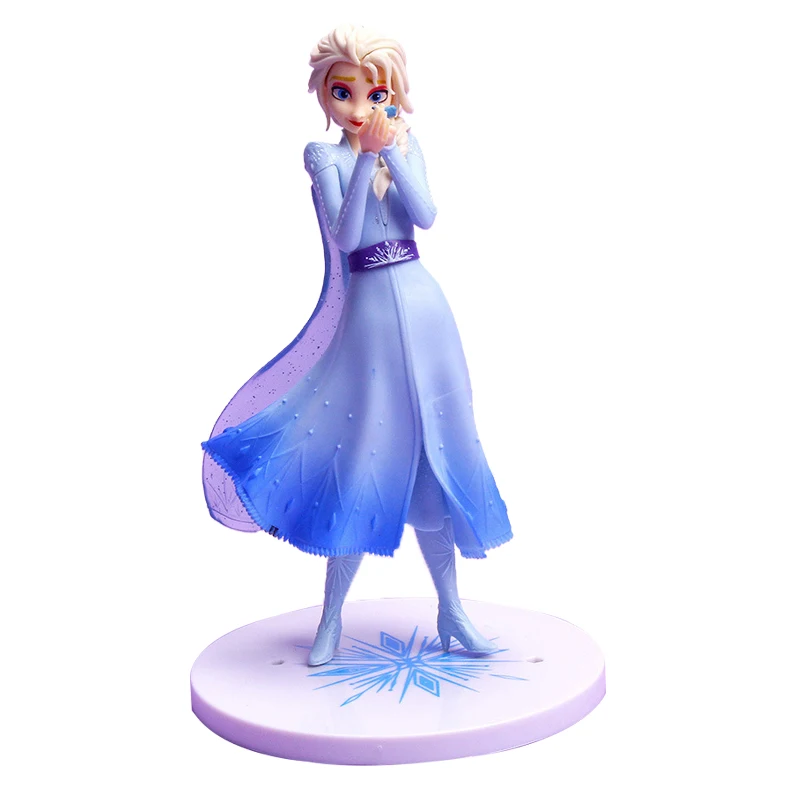 Disney Frozen Elsa Princess Hand Rest Lizard Figure Doll Toy for Girl Children Cartoon Character Gift Ornaments Home Decoration