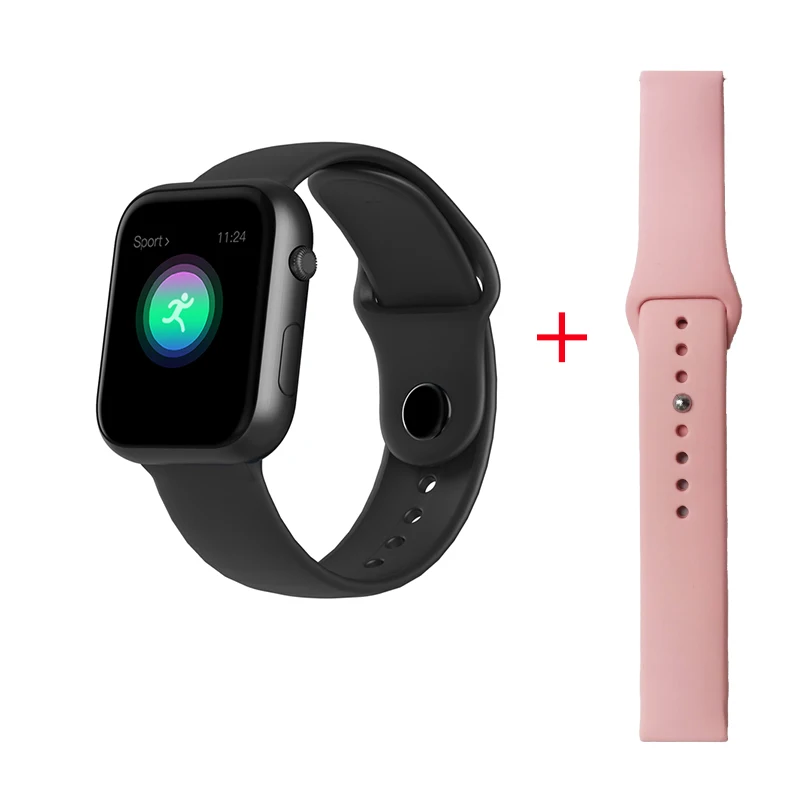 black pink strap LEMFO SX16 Смарт часы для мужчин кровяное давление Водонепроницаемый Bluetooth 4,0 для Apple часы для женщин IP67 - Цвет: black pink strap