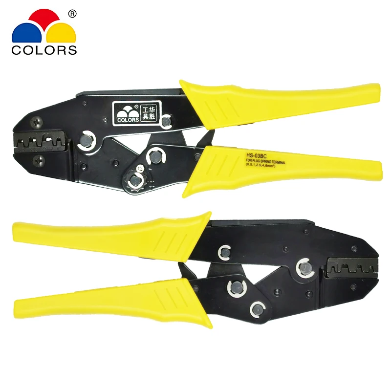 Цвета HS 03BC обжимные плоскогубцы емкость 0 5 6 мм2 20 10AWG для неизолированных полос