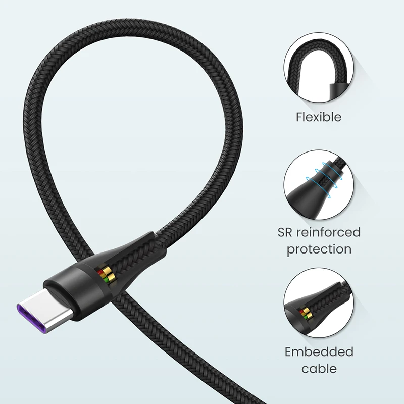 3 в 1 USB-кабель для iOS Type-C Micro 9.8A суперзарядный телефонный кабель Supercharge 5A HUAWEI