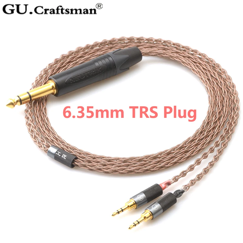 GUcraftsman 6N OCC медной проволоки HE1000 HE560 HE1000 v2 Edition X V2 HE400s 3,5 мм/4,4/2,5 мм Баланс кабель наушников обновления