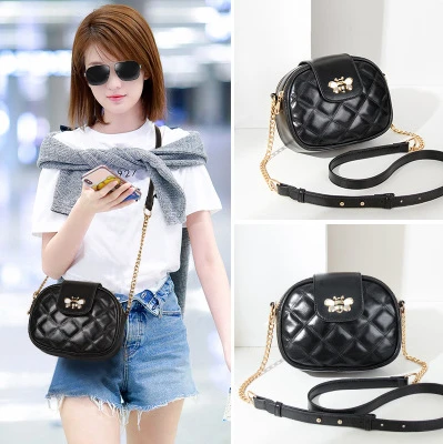 

2021 New Small Fragrant Style Rhombic Chain Bag Korean Version Ladies One-shoulder Messenger Mini bags